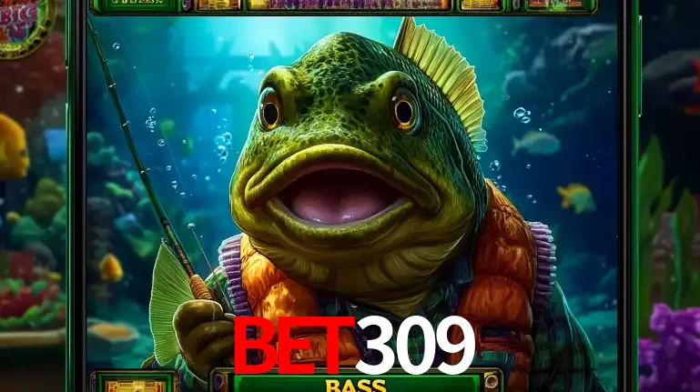 Personagem de peixe pescador do popular jogo de slot com tema de pescaria, uma das emocionantes opções de caça-níqueis para jogar e ganhar no cassino bet309.